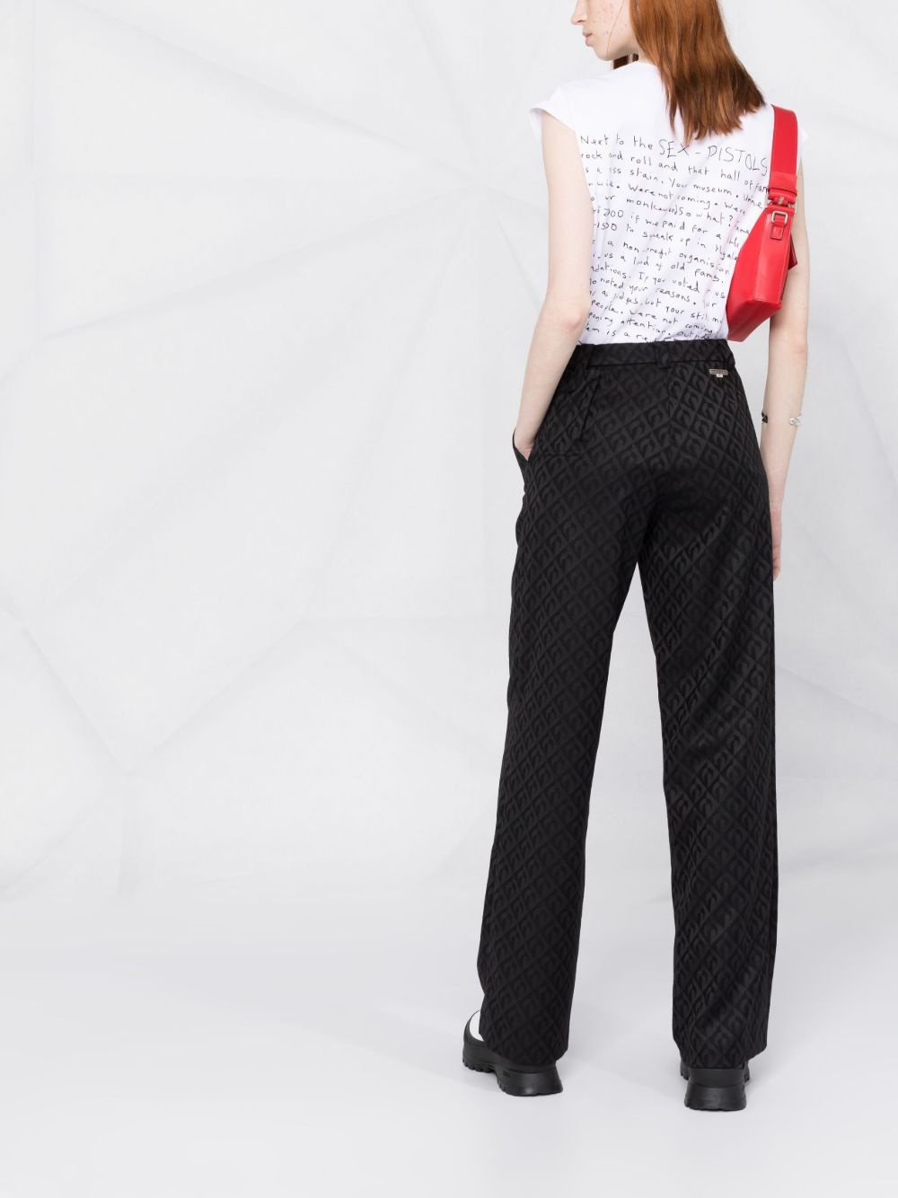 moon-print tailored trousers - 6
