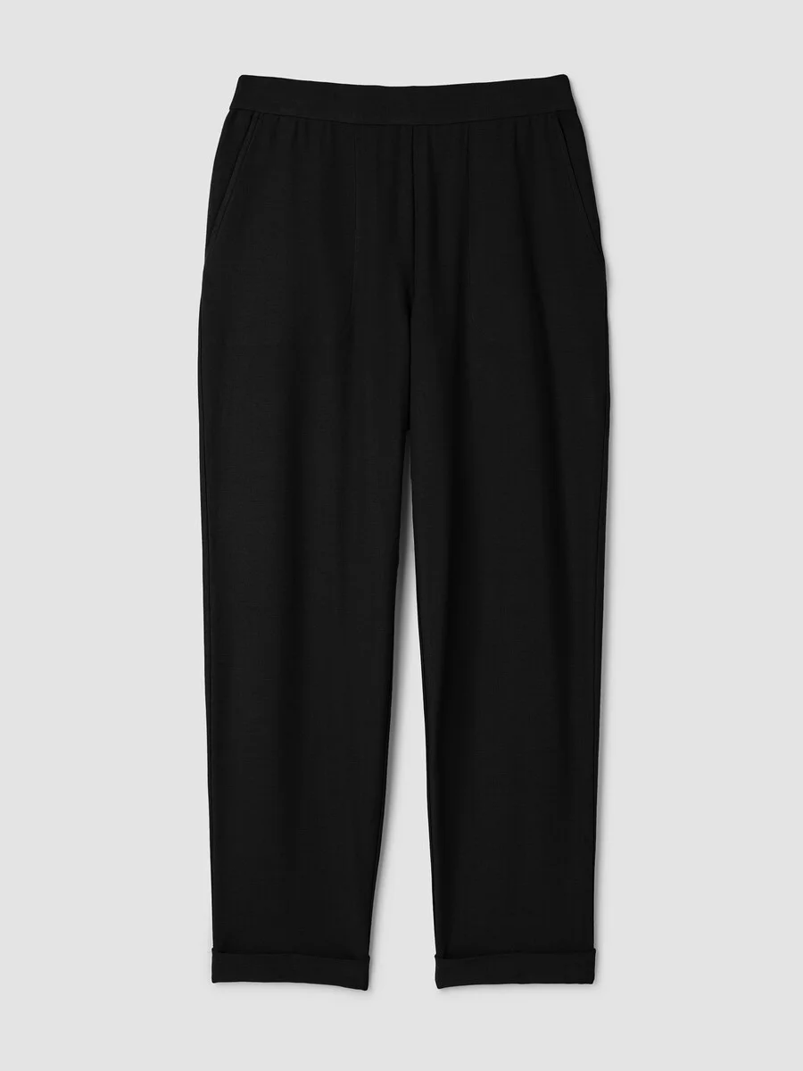 Washable Stretch Crepe Cuffed Pant - 1