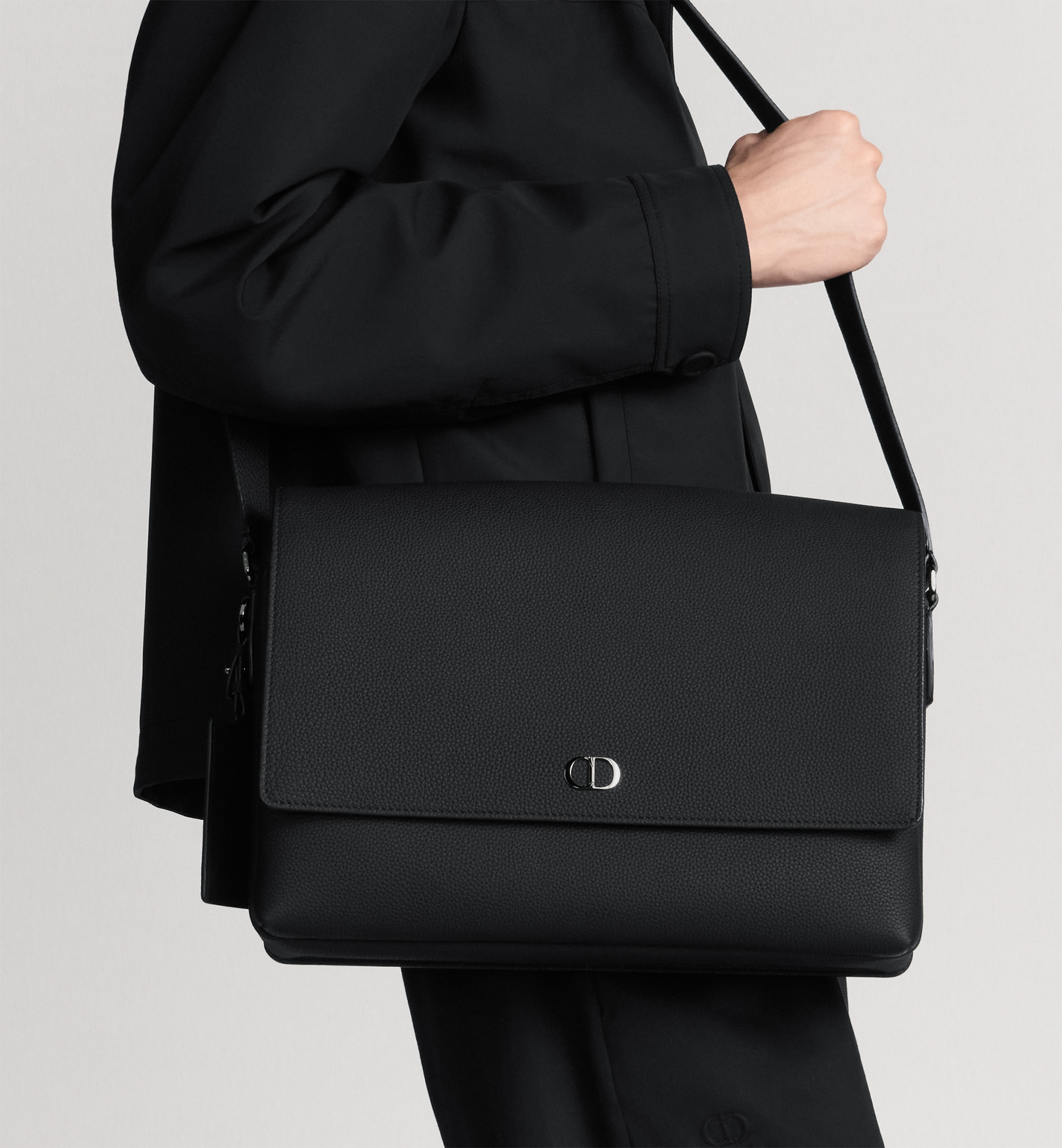 CD Icon Messenger Bag with Flap - 3