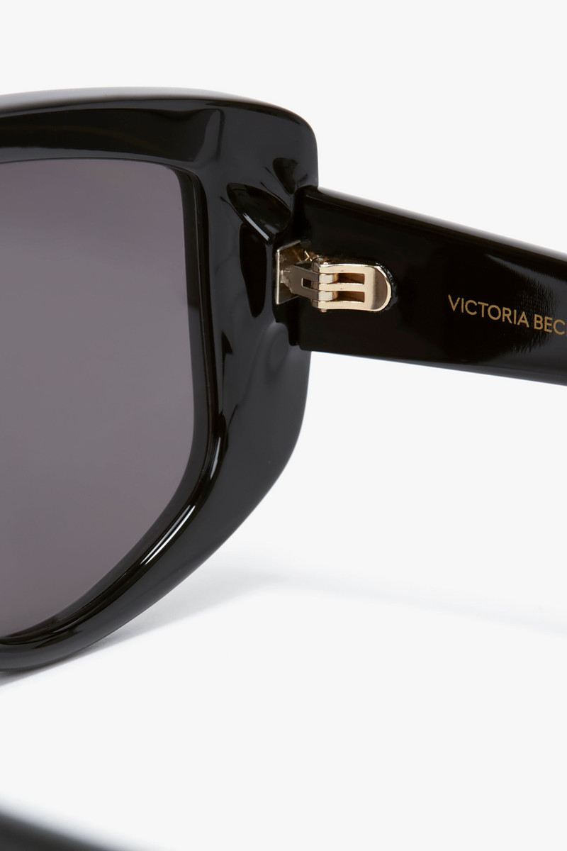 Acetate Visor Sunglasses In Black 5