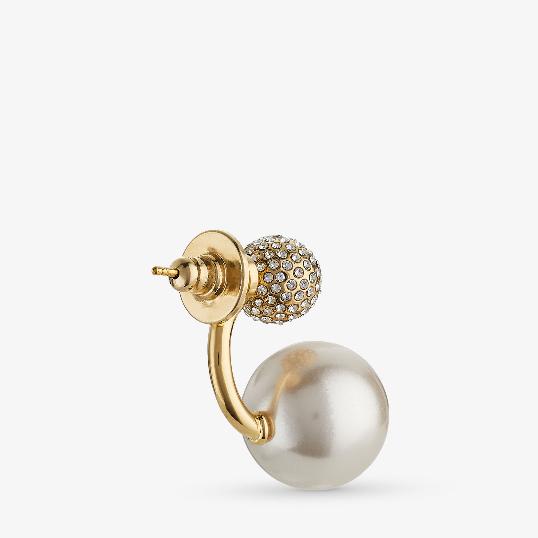 Auri Earring
Gold-Finish Metal Pearl and Crystal Earrings - 6