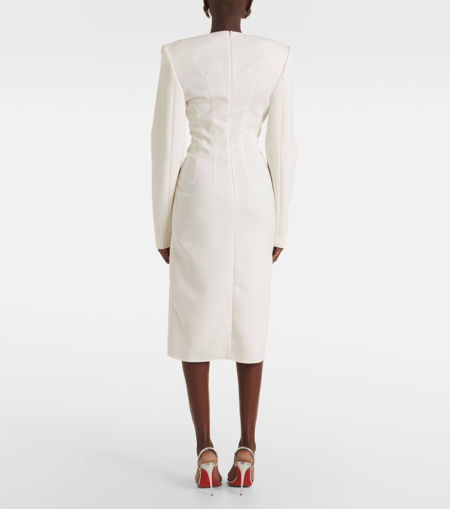 Wool midi dress - 3