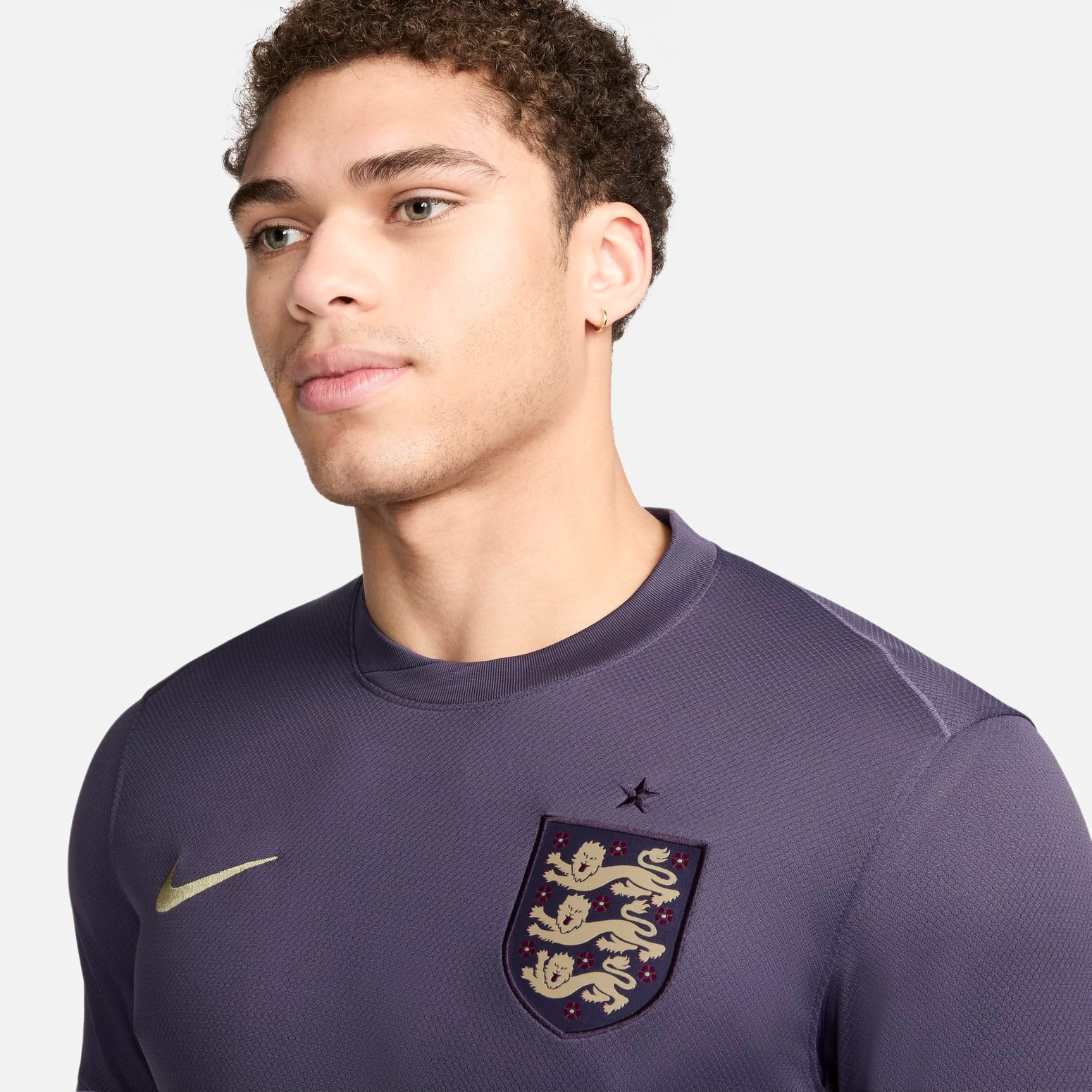 Nike England 24/25 Stadium Soccer Jersey 'Purple' FJ4272-573 - 4