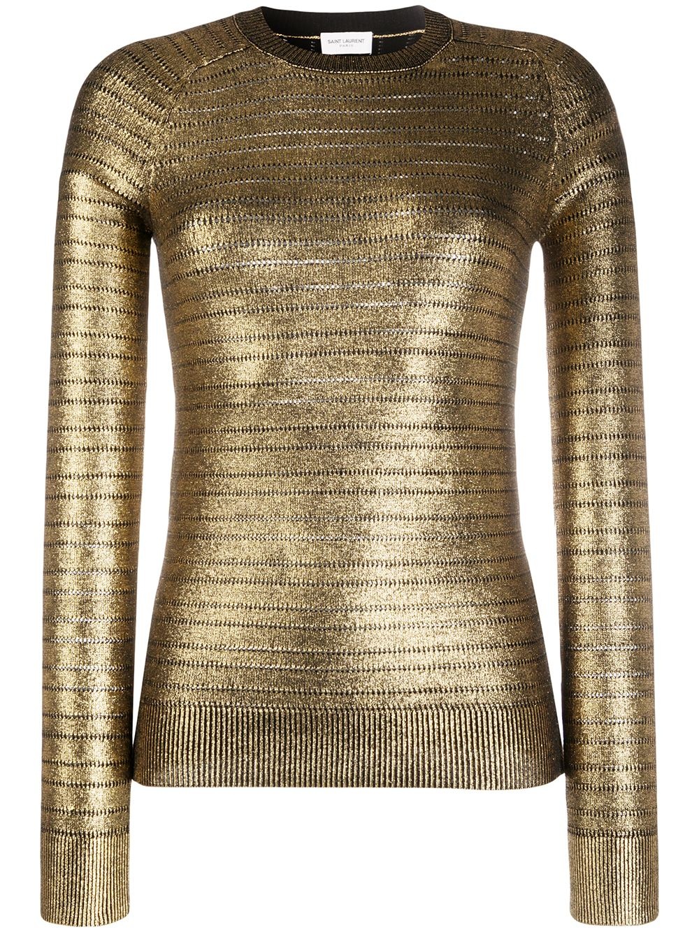 metallic-effect knitted jumper - 1