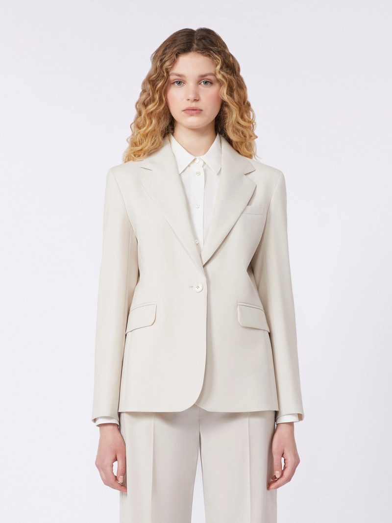 LAMINE Stretch wool blazer - SAND 3