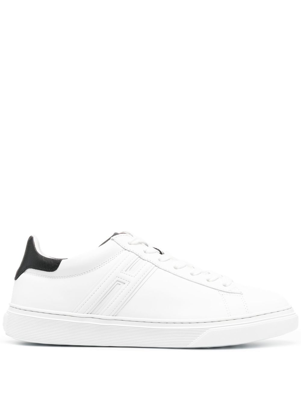 leather lo-top sneakers - 1