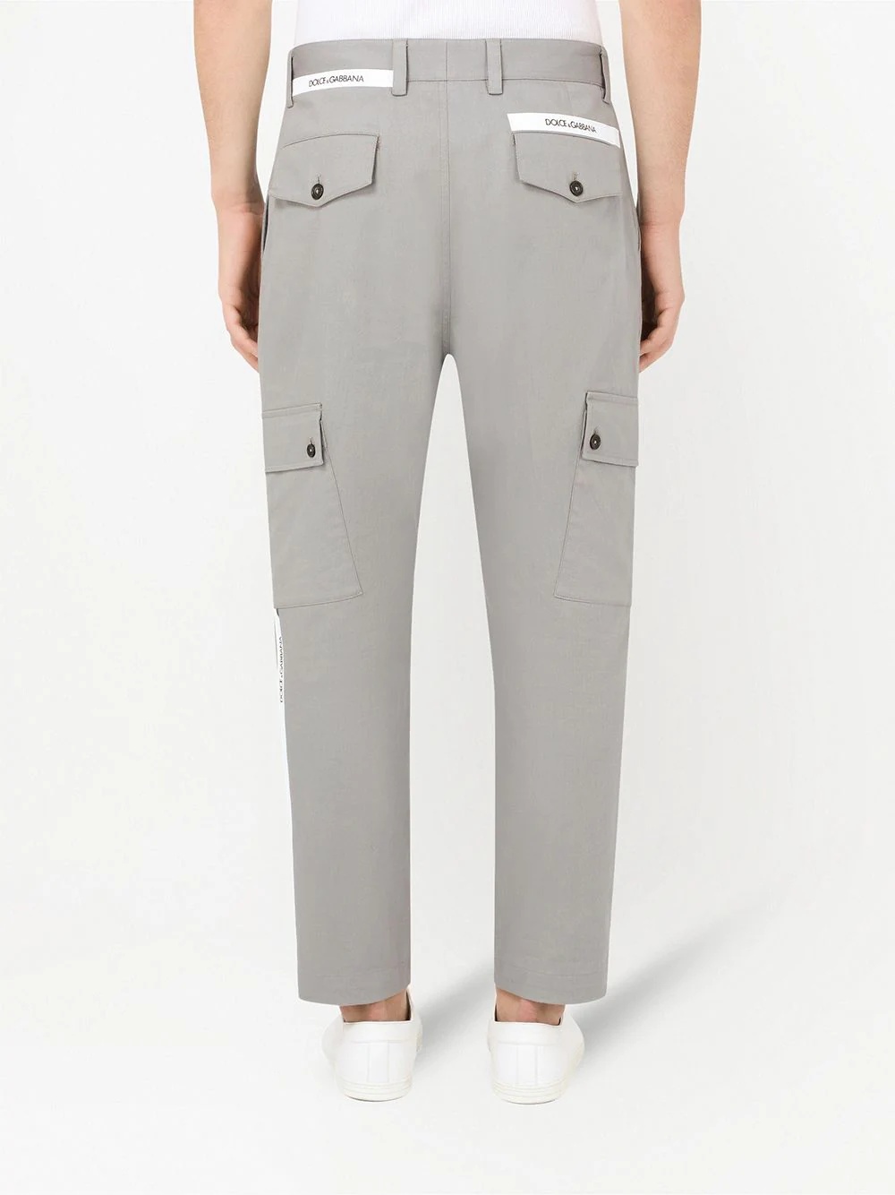 cropped cargo trousers - 4