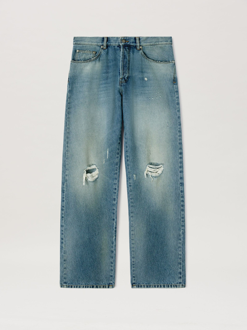 Monogram Series Loose Fit Denim Pants 1