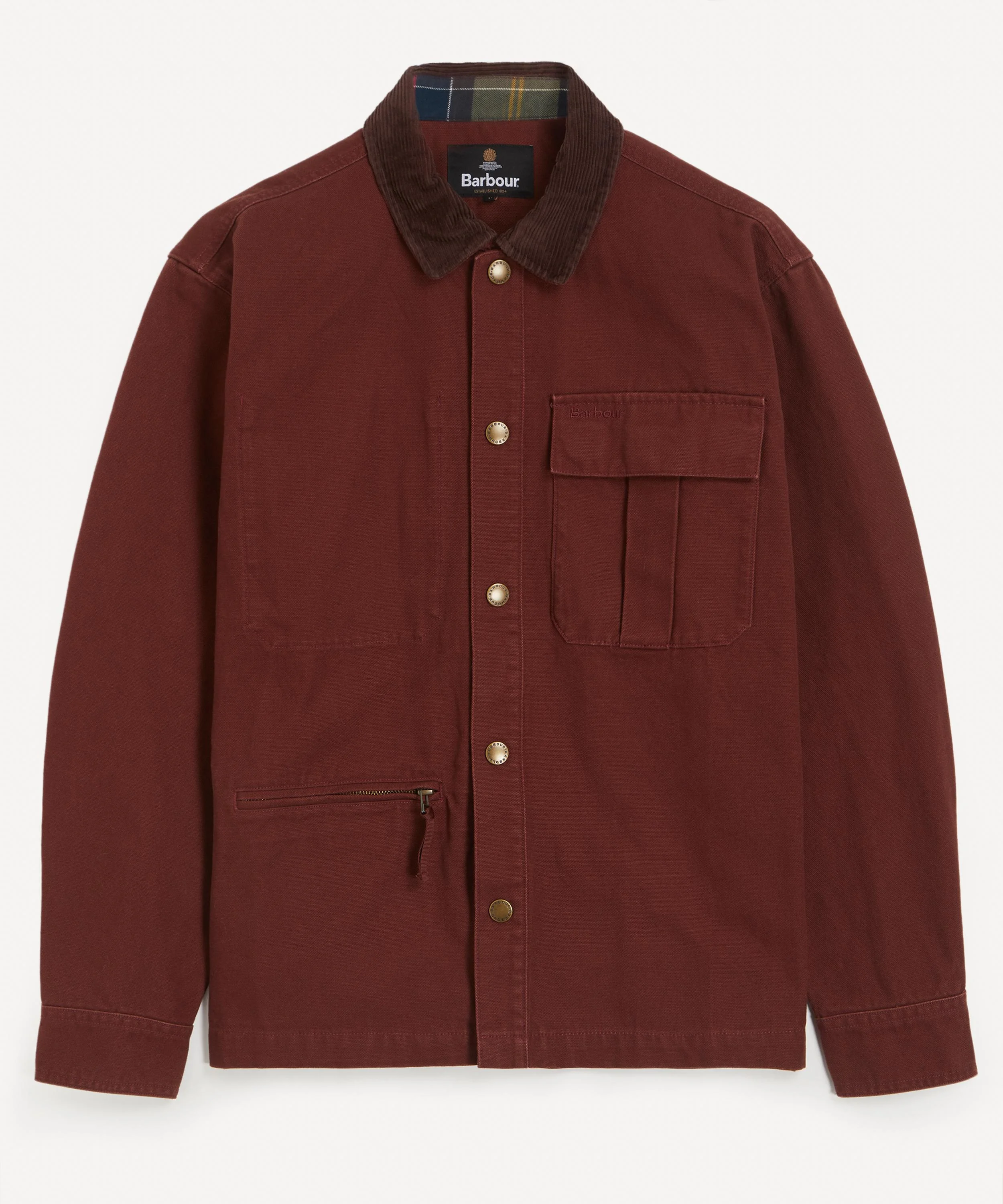 Ursula Oversized Overshirt in Chestnut - 1