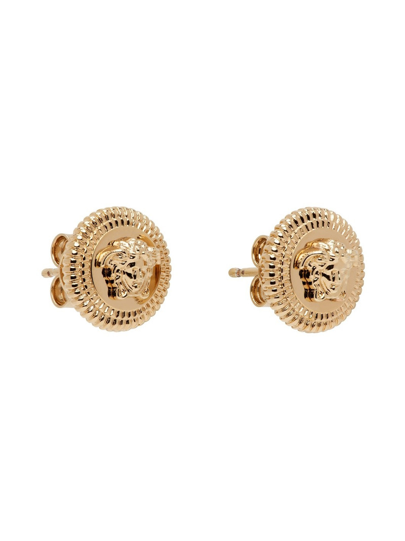 VERSACE Gold Medusa Biggie Small Stud Earrings outlook