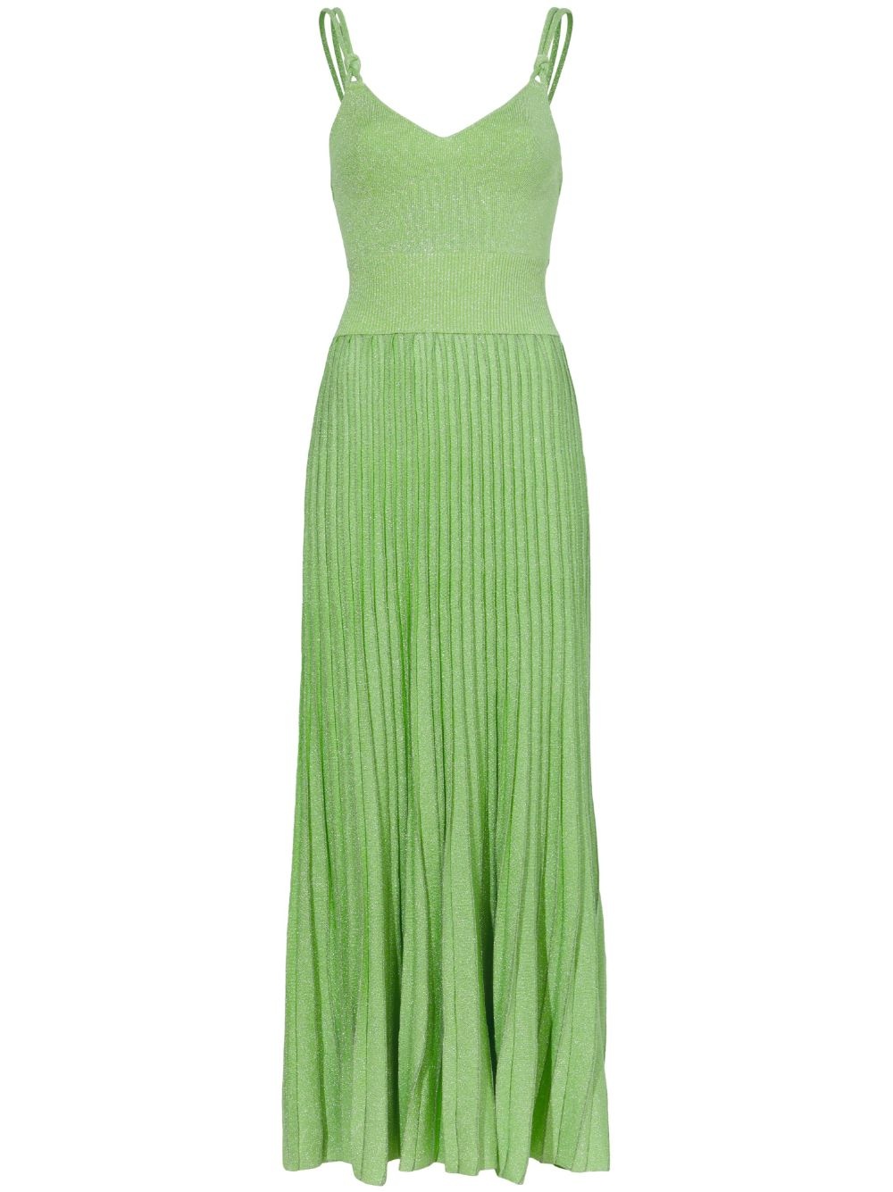 sleeveless pleated midi dress - 1