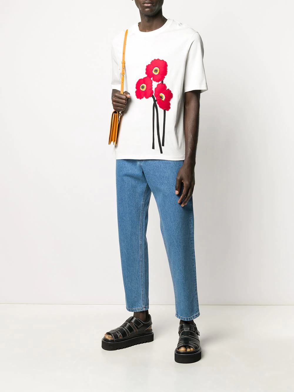 applied poppy T-shirt - 2