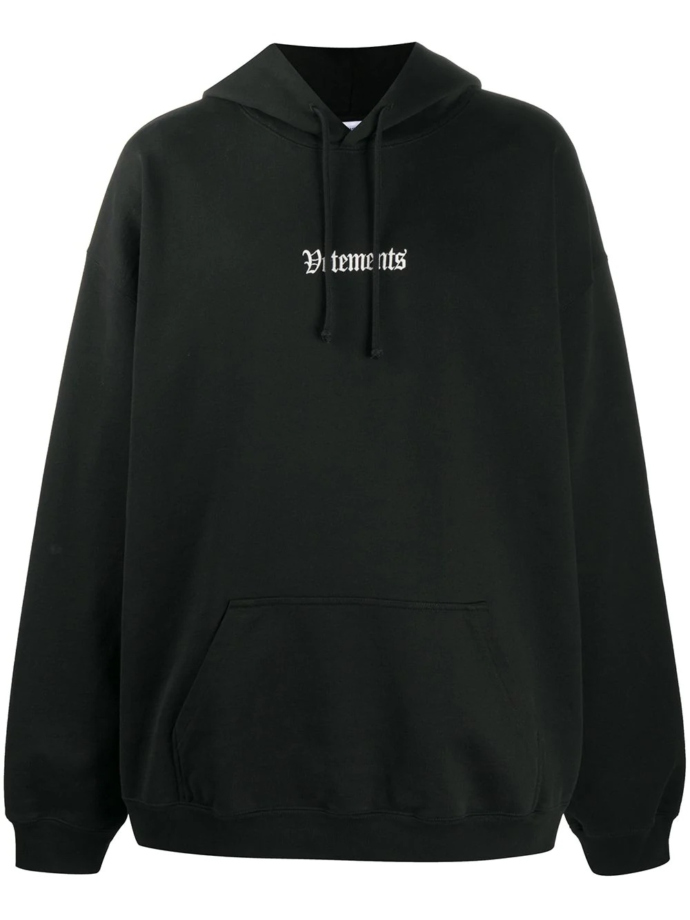 logo drawstring hoodie - 1