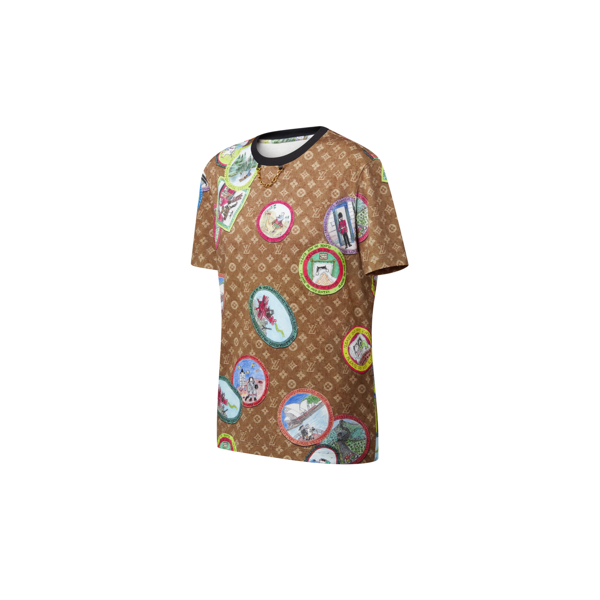 Monogram Cat Stamp T-Shirt - 2
