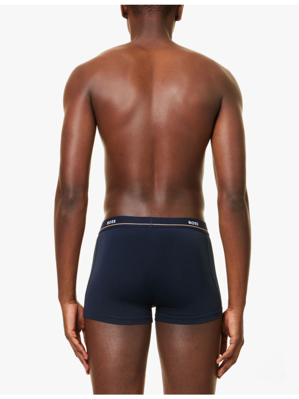 Branded waistband stretch-cotton boxer trunks - 3