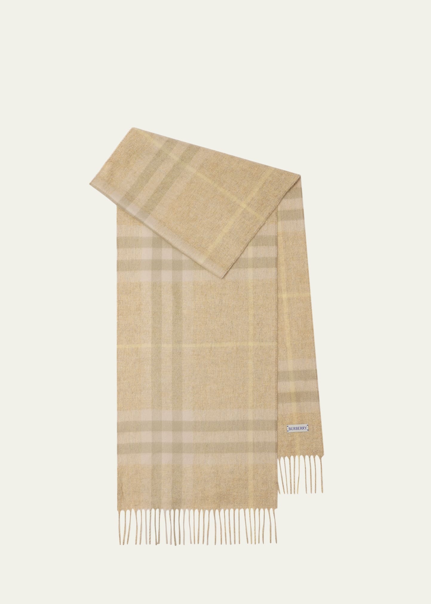 Giant Check Cashmere Scarf - 1