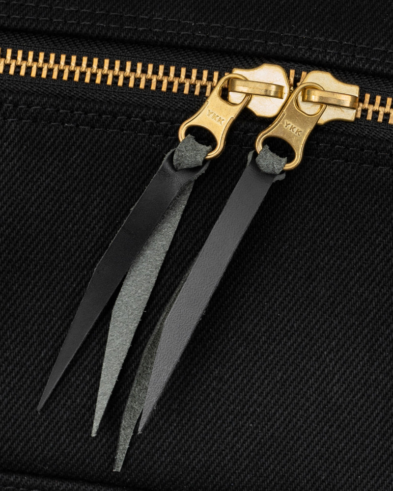 IHE-50-BLK 21OZ DENIM DUFFLE BAG - SUPERBLACK 12