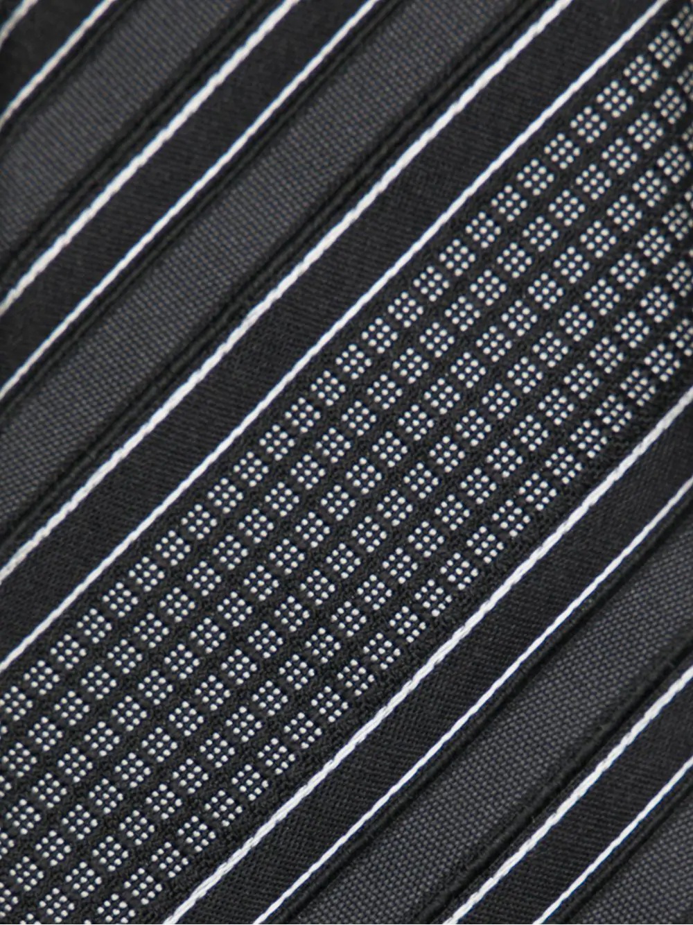 striped jacquard tie - 2