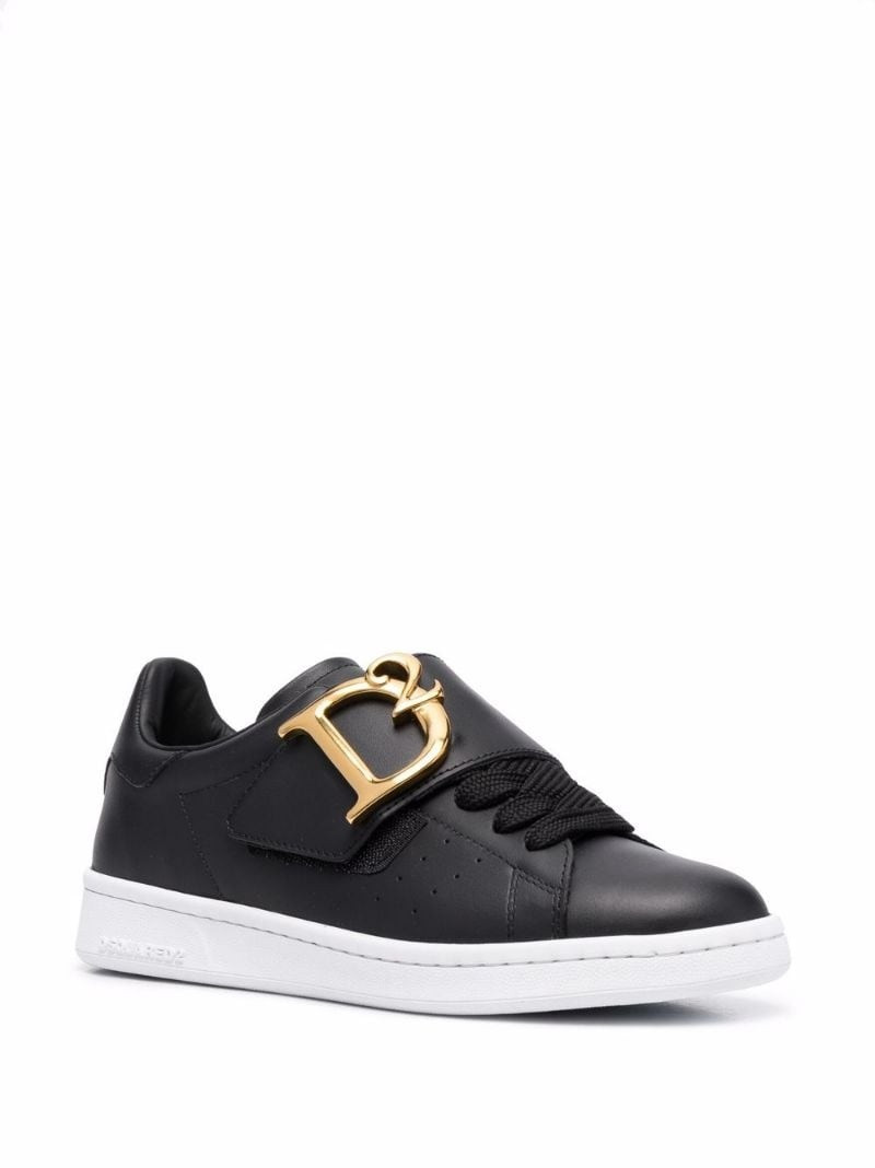 DSQUARED2 logo-plaque touch-strap sneakers outlook