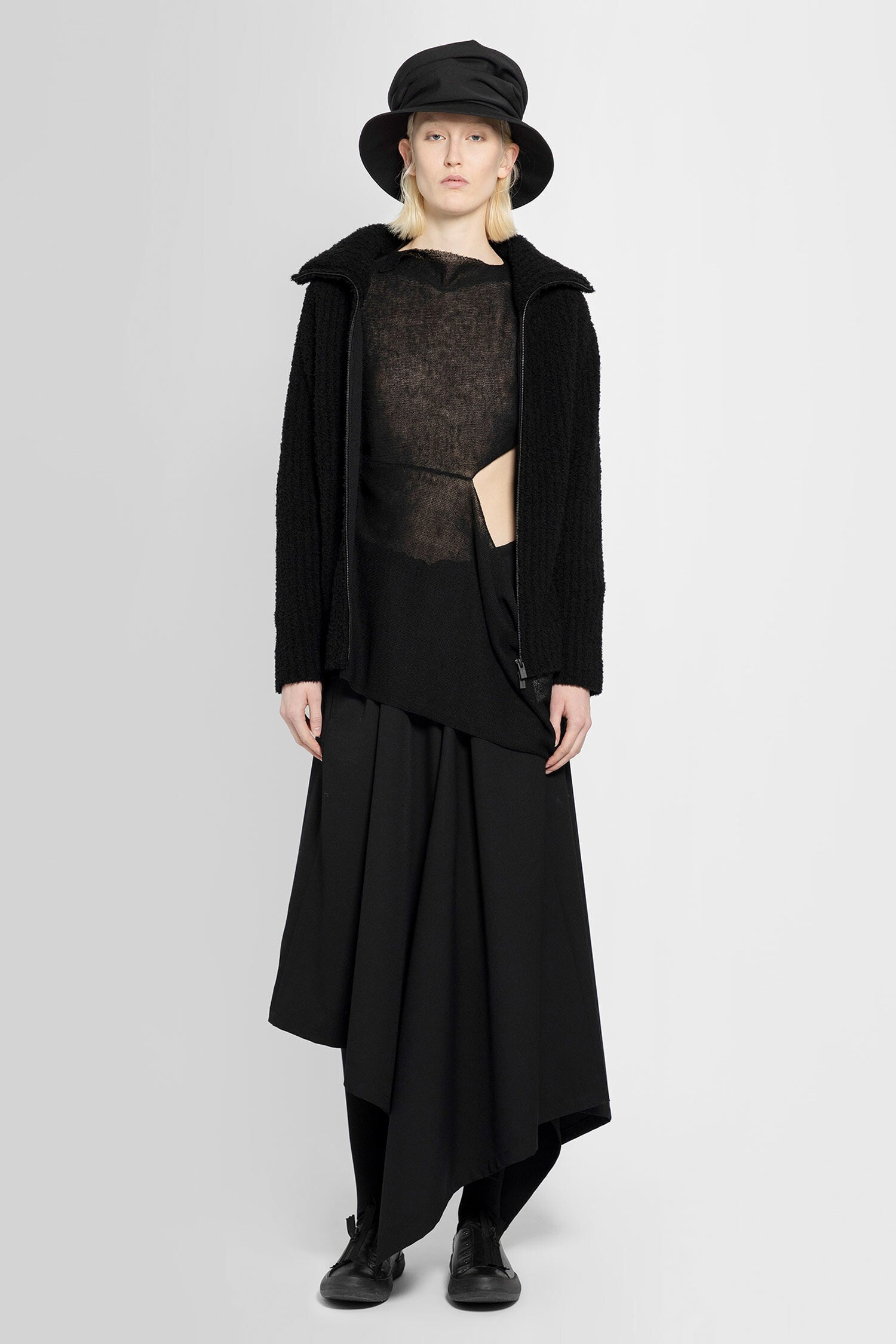 YOHJI YAMAMOTO WOMAN BLACK SKIRTS - 5