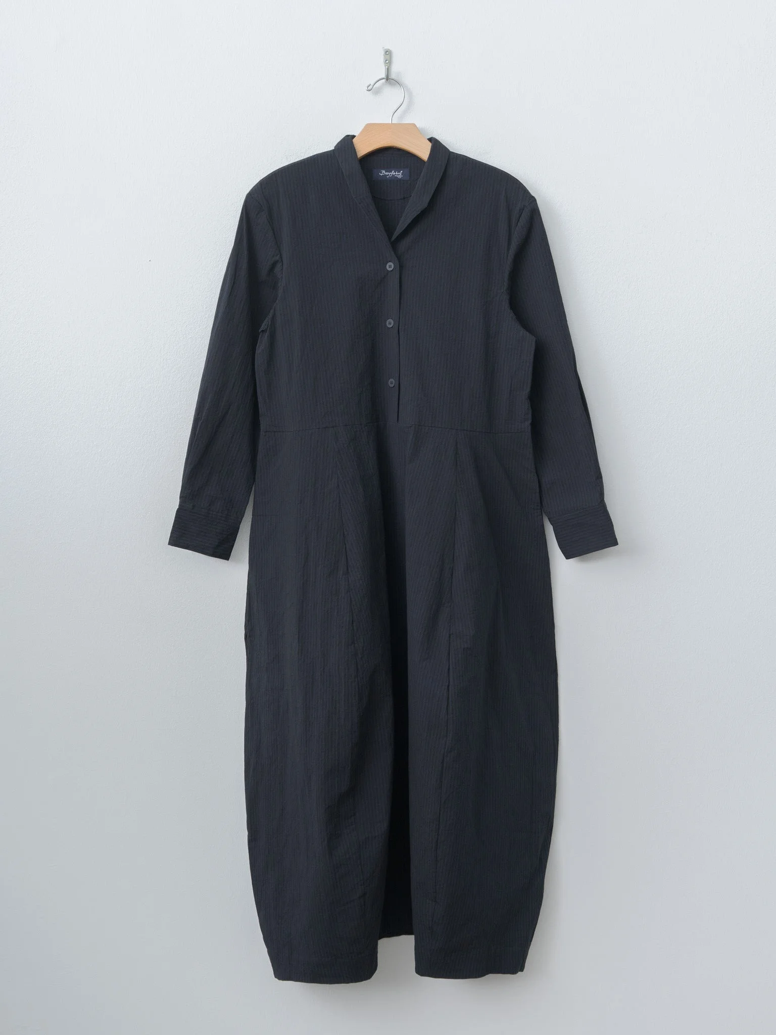 Letty Dress - Black Navy Stripe - 1