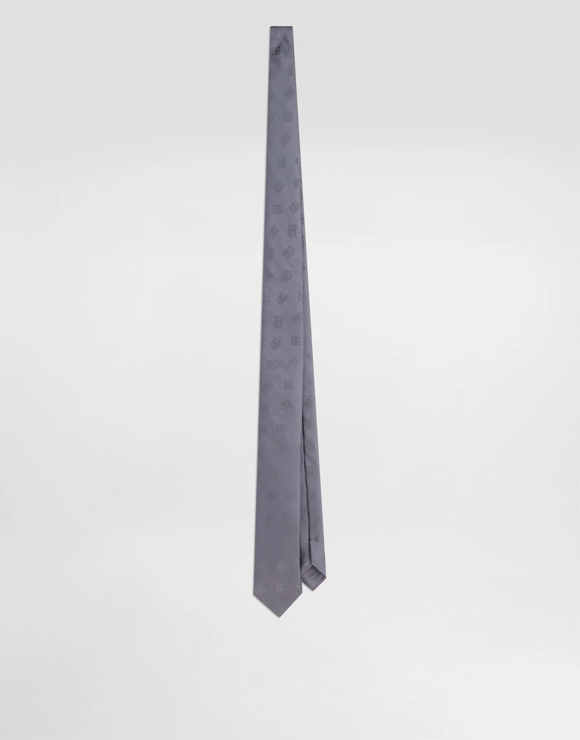 DG logo jacquard tie - 1