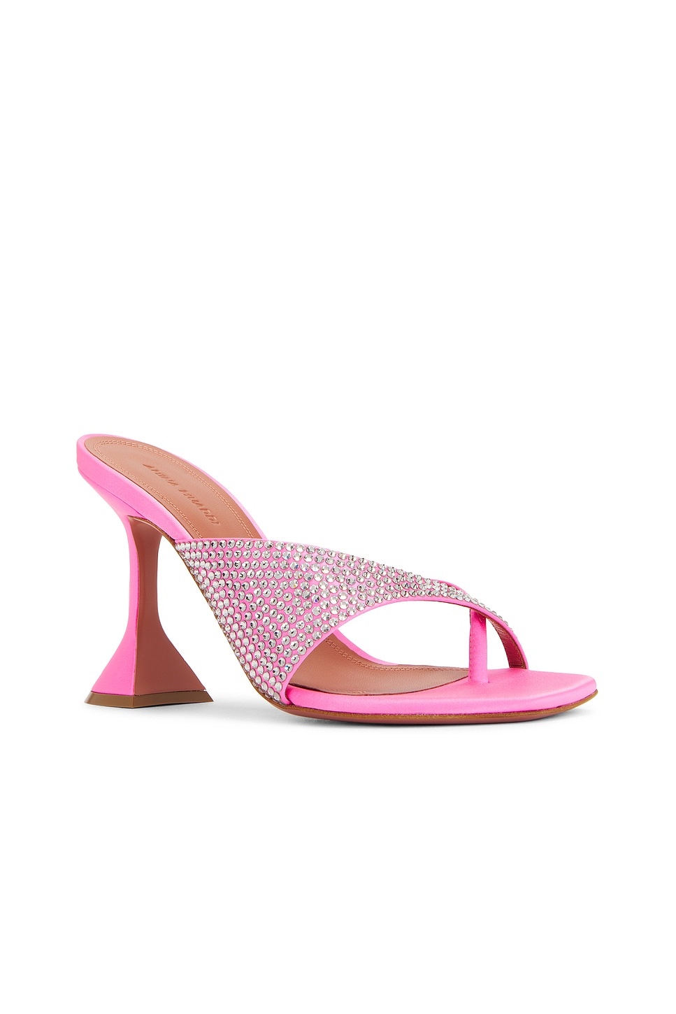 Shiona 95 Slipper In Fluo Pink & White Crystals - 2