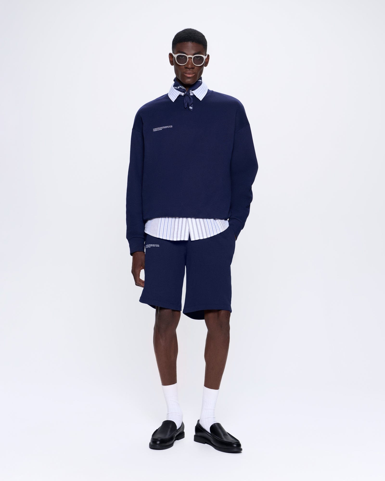 Mens 365 Midweight Sweatshirt - Navy Blue - 3