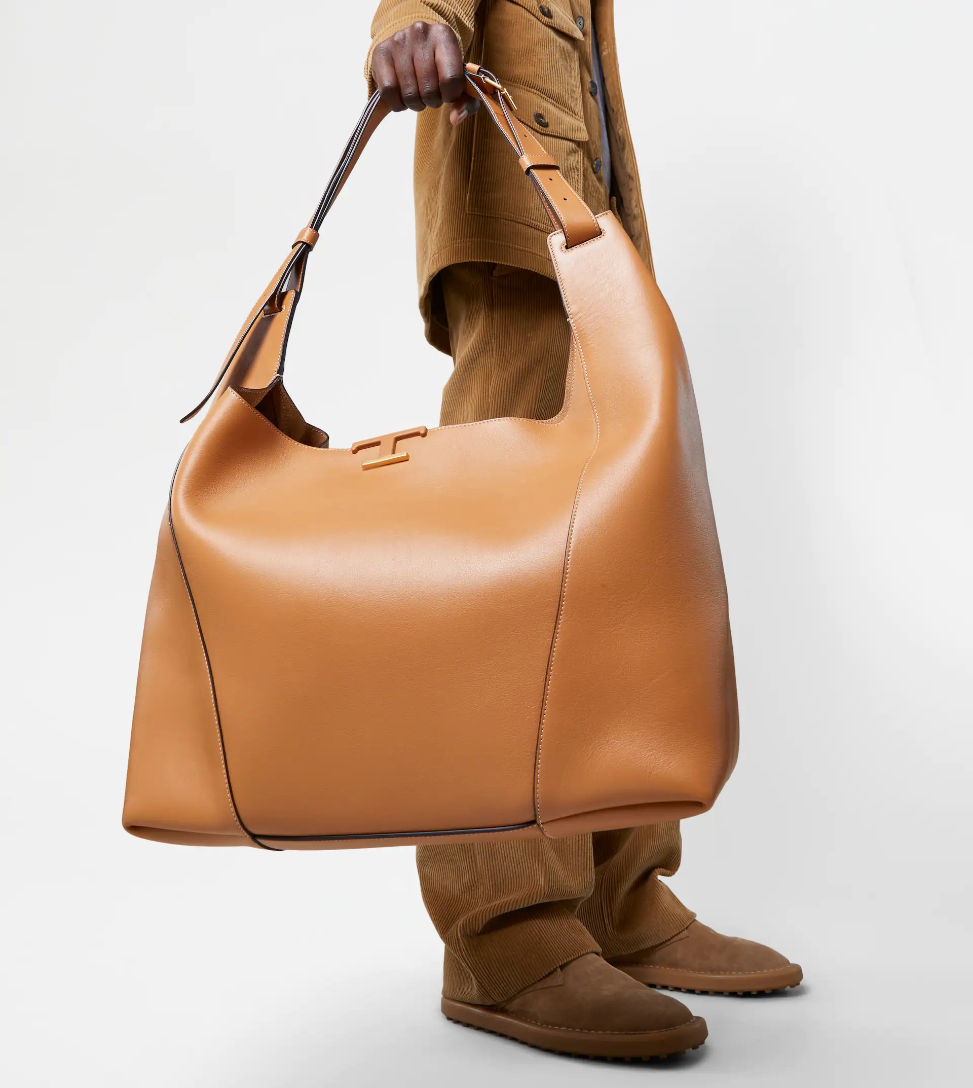 TIMELESS BAG IN LEATHER LARGE - BROWN - 2