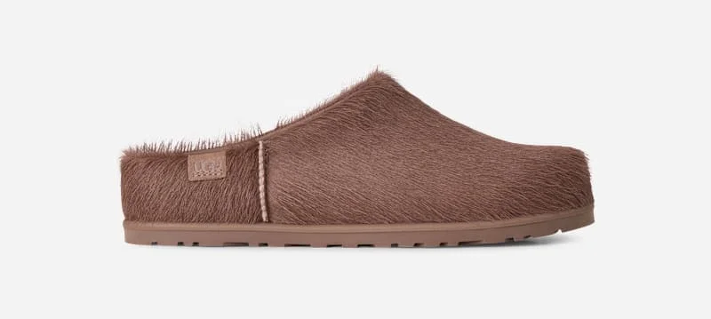 ® Women's Otzo Calf Hair Clog Shoes in Caribou - 1