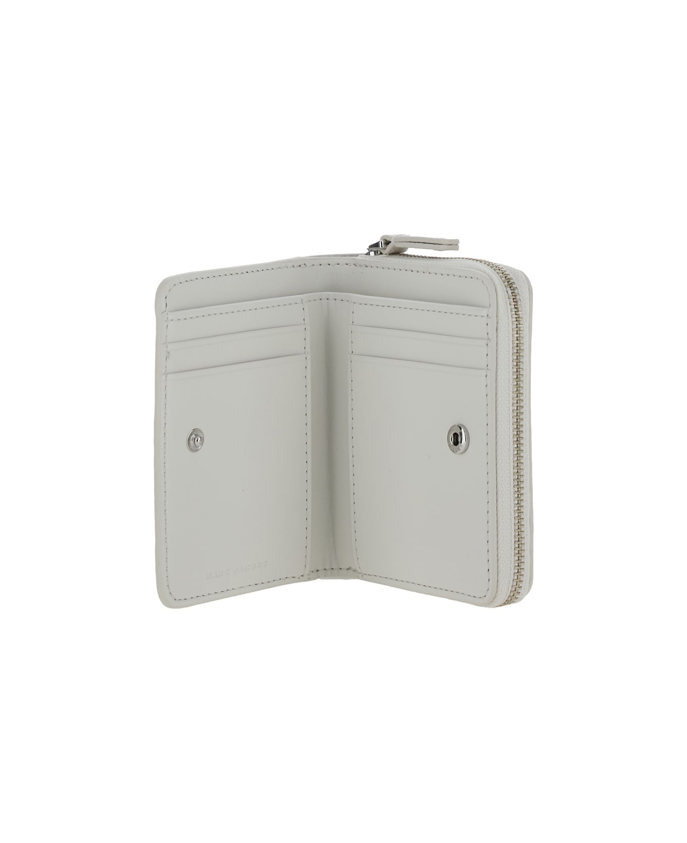 Logo Printed Zipped Mini Compact Wallet - 3