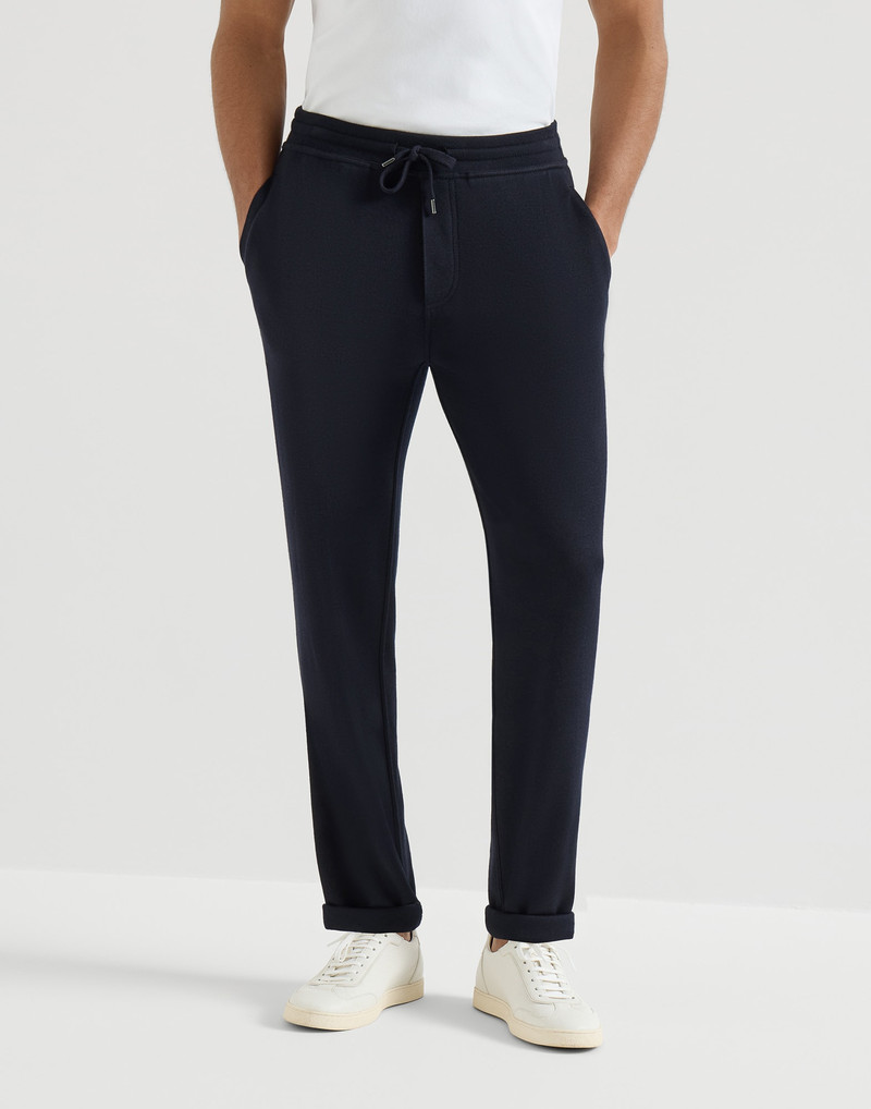 Cashmere and silk French terry trousers 2