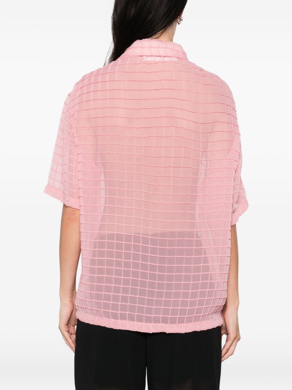 Sergio grid-pattern shirt - 4
