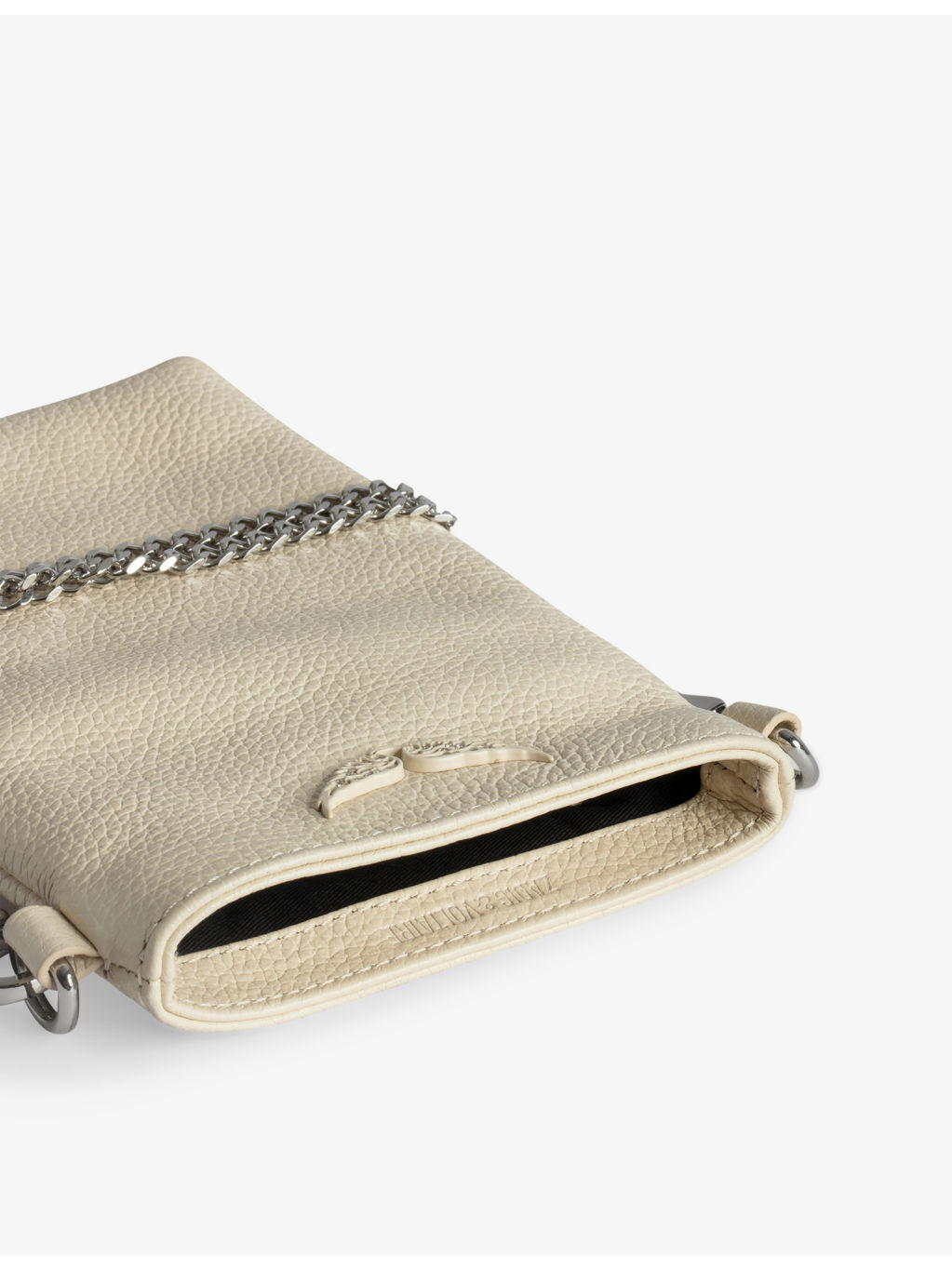 Rock Brand-Plaque Leather Phone Pouch - 2