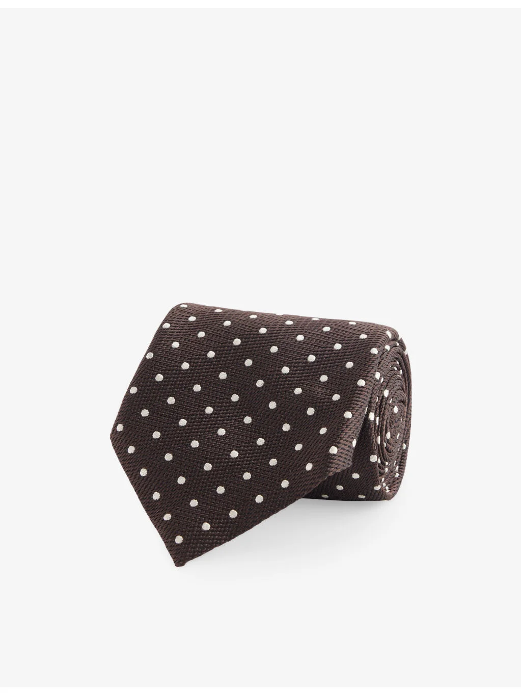 Polka Dot Silk Tie - 1