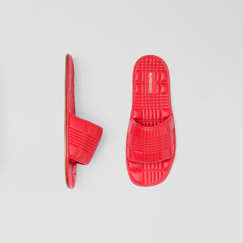 Burberry Quilted Leather Slides outlook