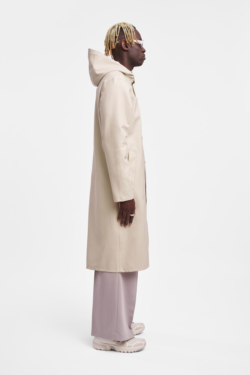 Stockholm Long Raincoat Oyster 3