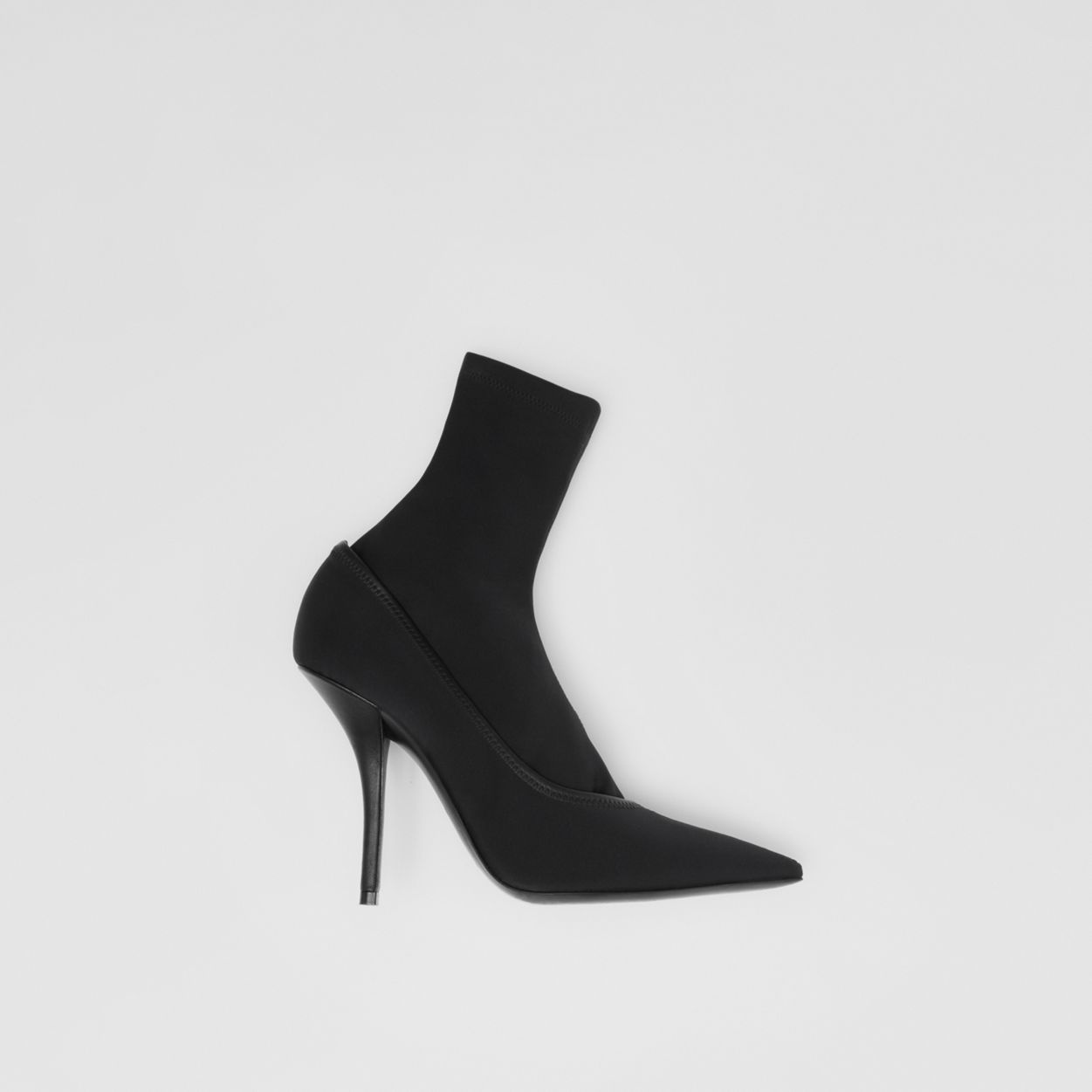 Sock Detail Technical Cotton Point-toe Pumps - 6