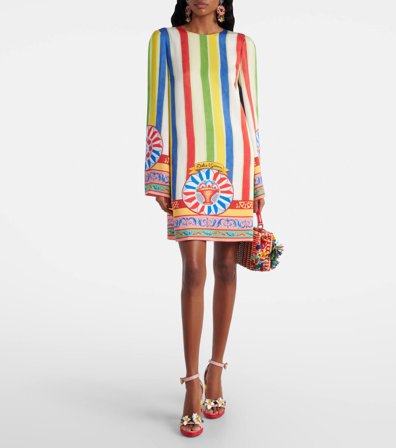 Dolce & Gabbana Taormina 105 embellished raffia sandals outlook