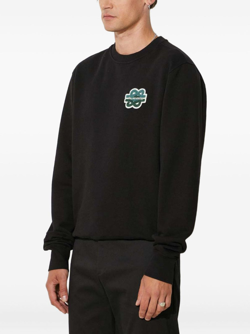 embroidered-logo sweatshirt 3