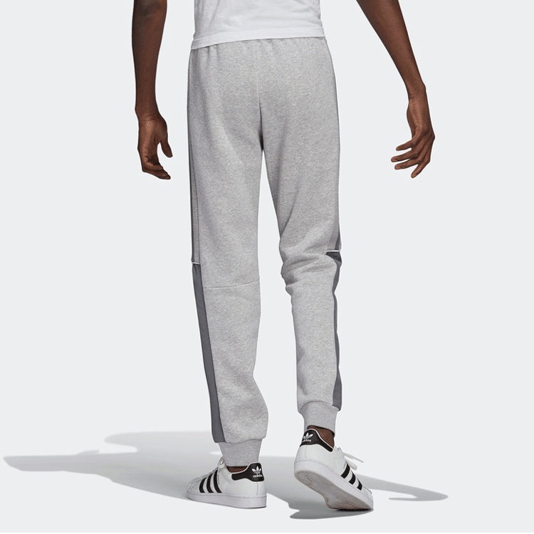 adidas originals Casual Logo Solid Color Sports Bundle Feet Pants Gray GU9421 - 5