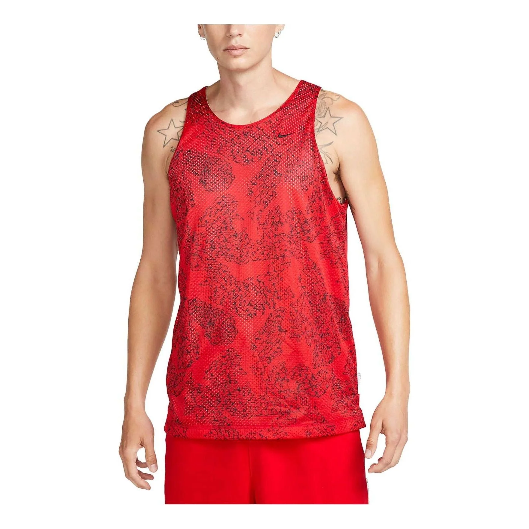 Nike Dri-FIT Standard Issue Reversible Jersey 'Red Grey' FB7056-657 - 1