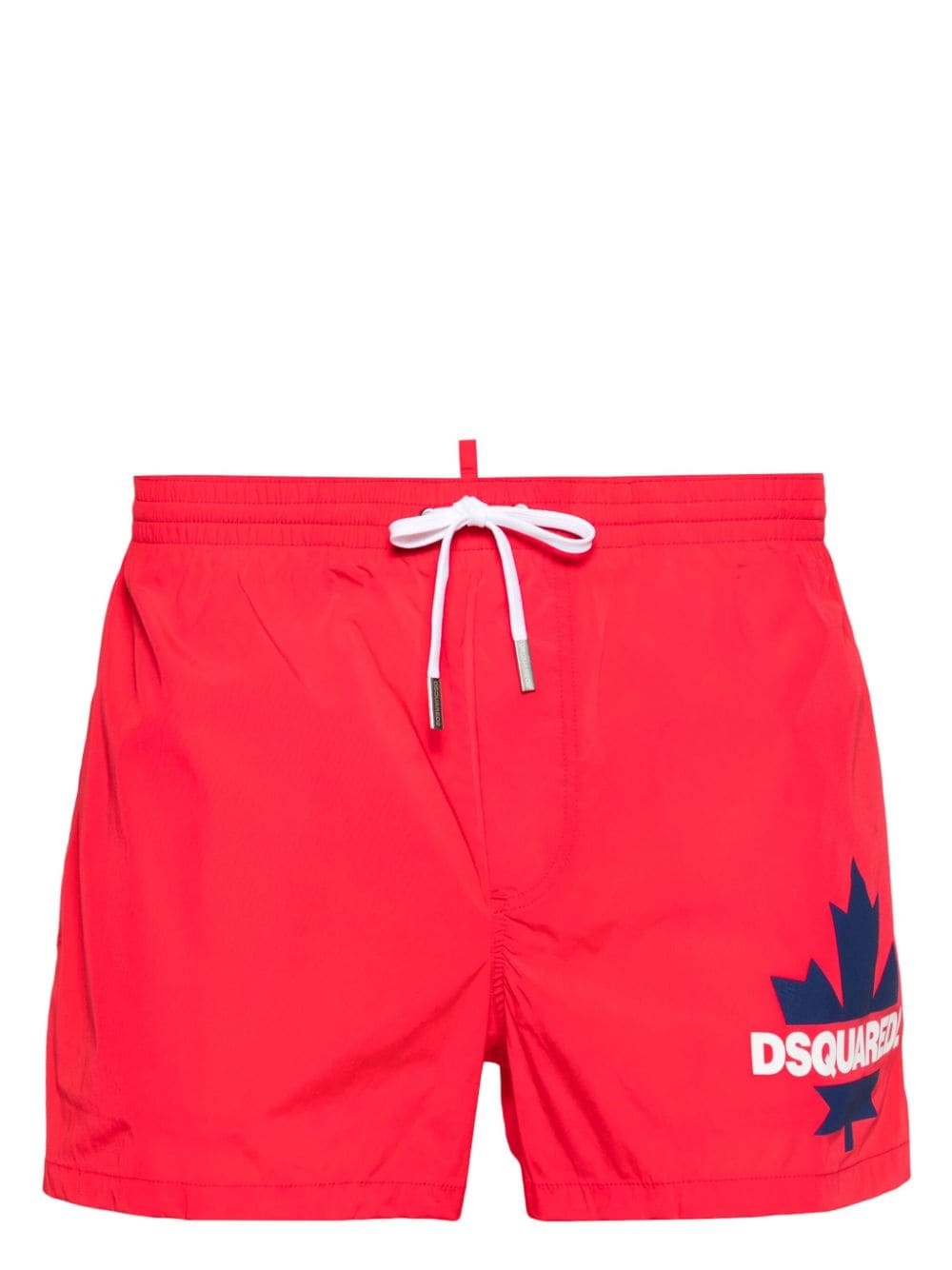 logo-print drawstring swim shorts - 1