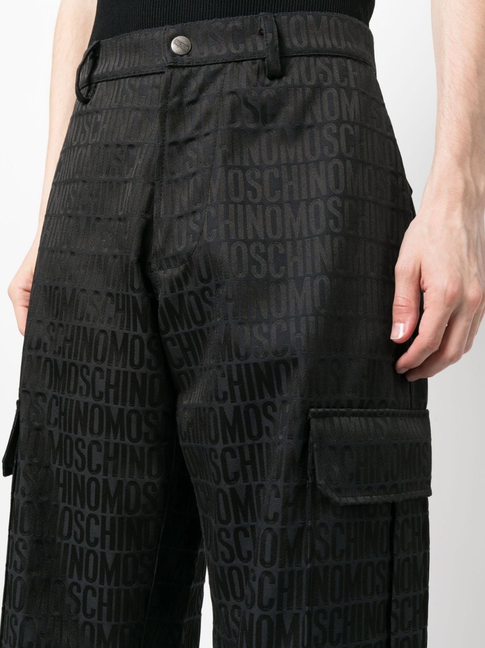 logo-print cargo trousers - 5