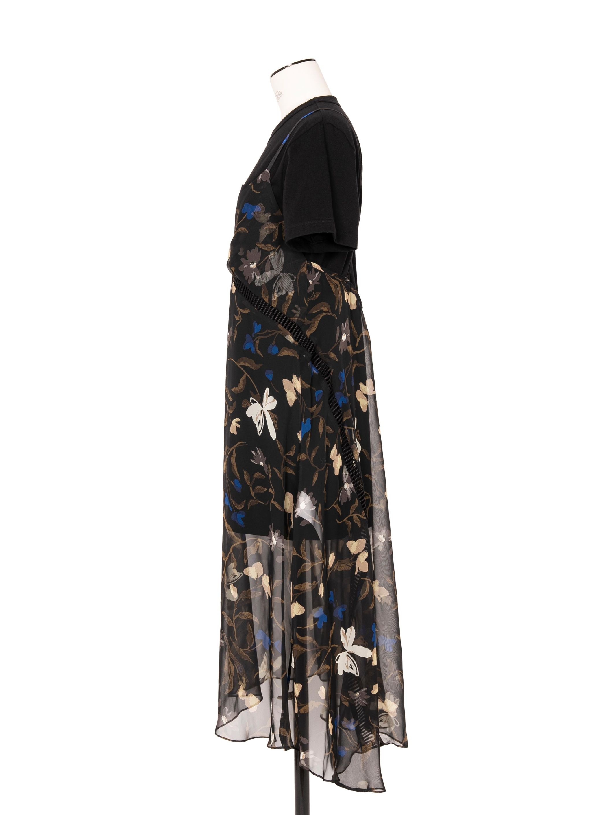 Floral Print Cotton Jersey Dress - 2