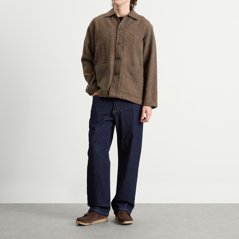 Universal Works Universal Works Harris Tweed Plaid Easy Jacket outlook