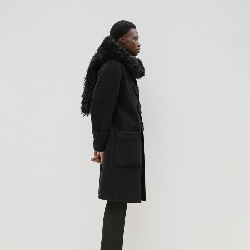 Hare Detail Technical Wool Duffle Coat 8
