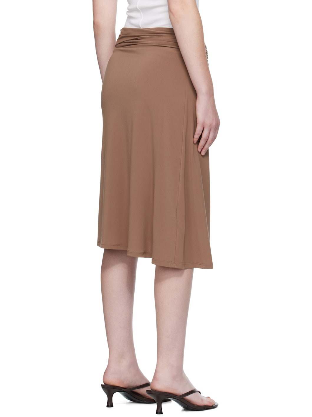 Brown Elemental Ida Midi Skirt - 3