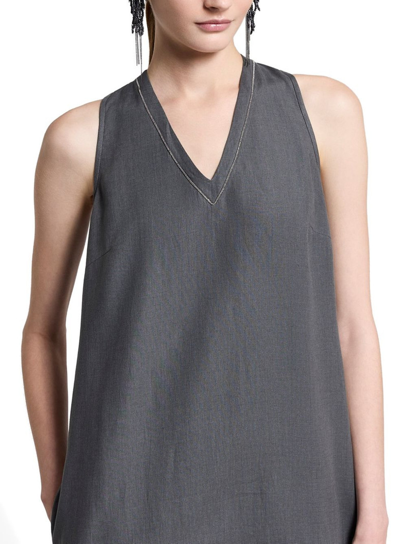 V-neck asymmetric dress 4