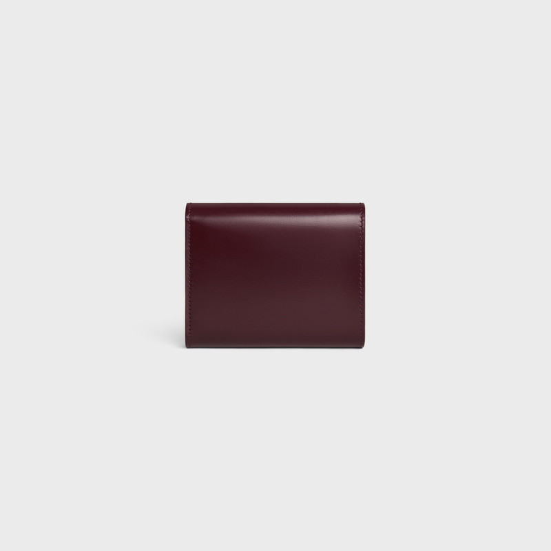 Small Flap Wallet TRIOMPHE IN Shiny calfskin 3